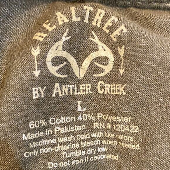 Realtree by Antler Creek Mens Short Sleeve Tee Shirt Size L - Picture 4 of 4